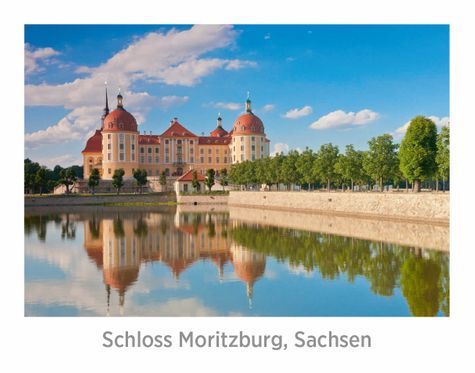 Reliefpostkarten (RF) Motiv: Schloss Moritzburg, Sachsen