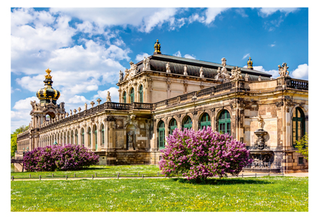Reliefpostkarten (RF) Motiv: Zwinger Dresden, Kronentor, Sachsen