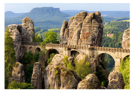 Reliefpostkarten (RF) Motiv: Bastei Sächsische Schweiz - Elbsandsteingebirge, Sachsen