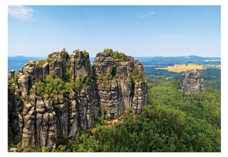 [RPO 4251405900297 M0019] Reliefpostkarten (RF) Motiv: Schrammsteine Sächsische Schweiz
