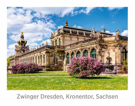 [RPO 4251405900204 M0005] Reliefpostkarten (RF) Motiv: Zwinger Dresden, Kronentor, Sachsen